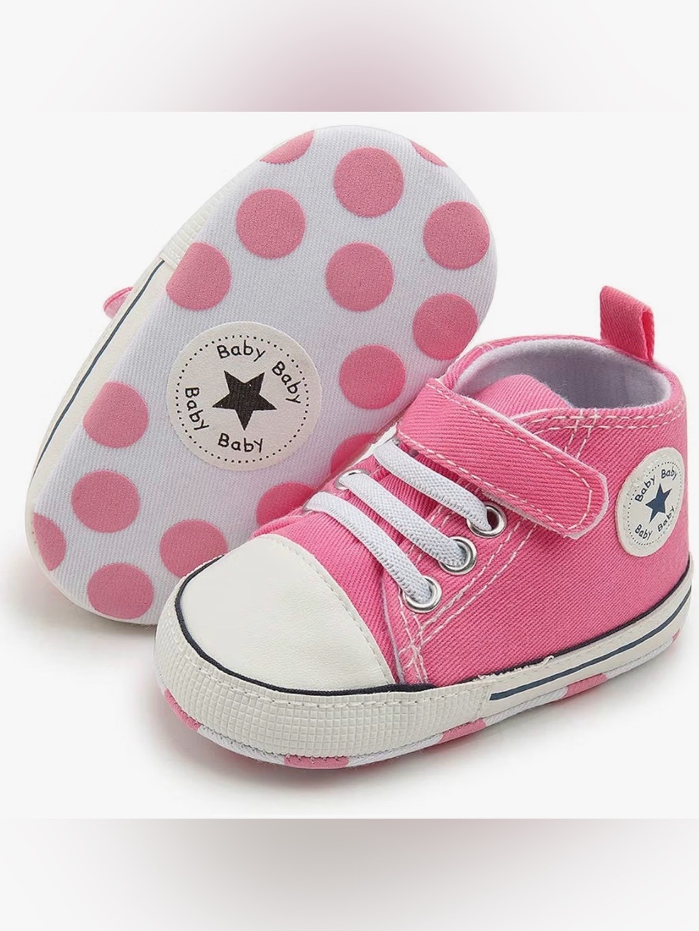 Amazon • Canvas High-Top Baby Shoes